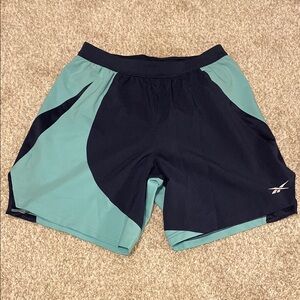 Reebok Blue Running Shorts 7 inch inseam